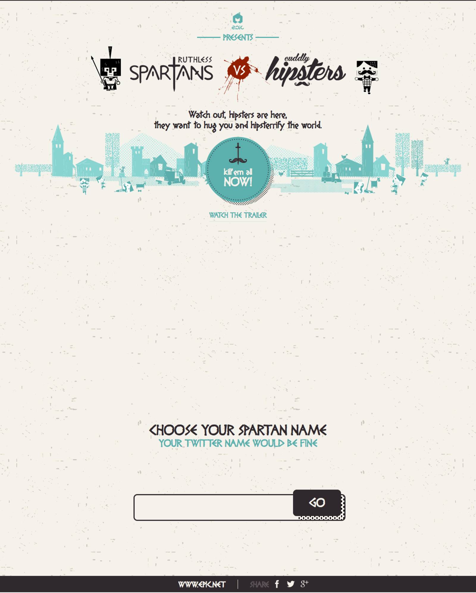 Ruthless Spartans vs Cuddly Hipsters